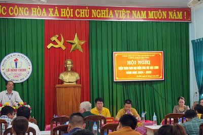 HỘI NGHỊ BAN ĐẠI DIỆN CHA MẸ HỌC SINH NĂM HỌC 2024-2025